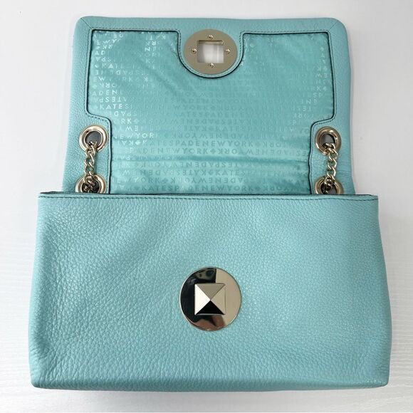 Kate Spade Light Blue Quilted Leather Astor Court Cynthia Shoulder Bag - Picture 10 of 10